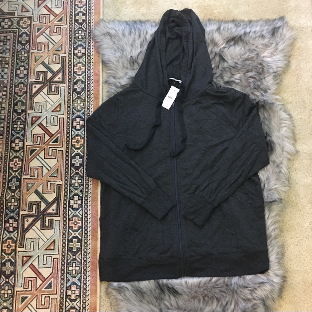 zip-up hoodie // LOFT